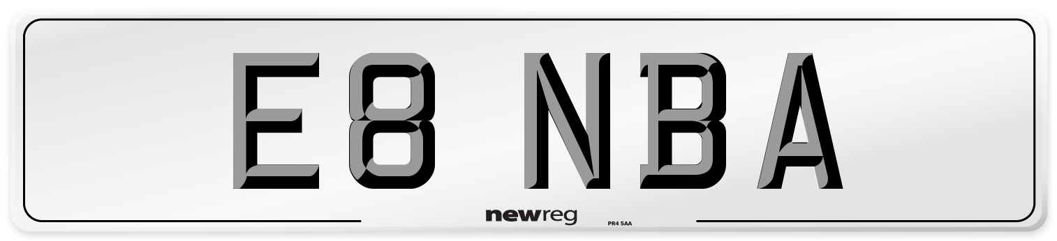 E8 NBA Number Plate from New Reg